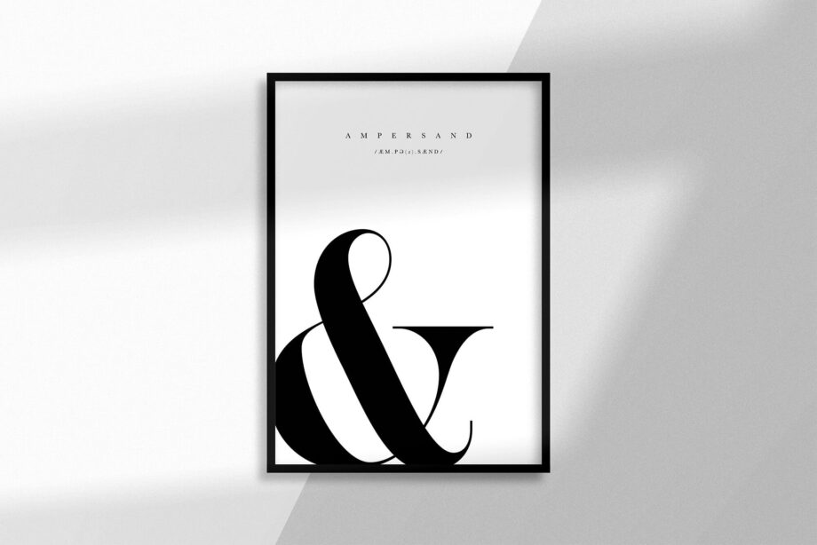 Ampersand Typography Poster