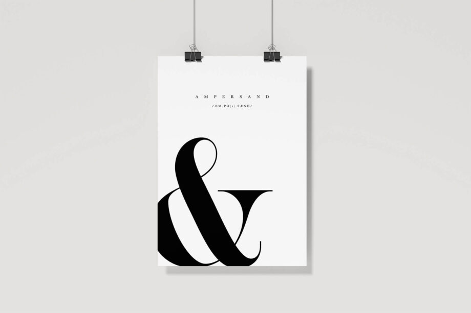 Ampersand Typography Poster