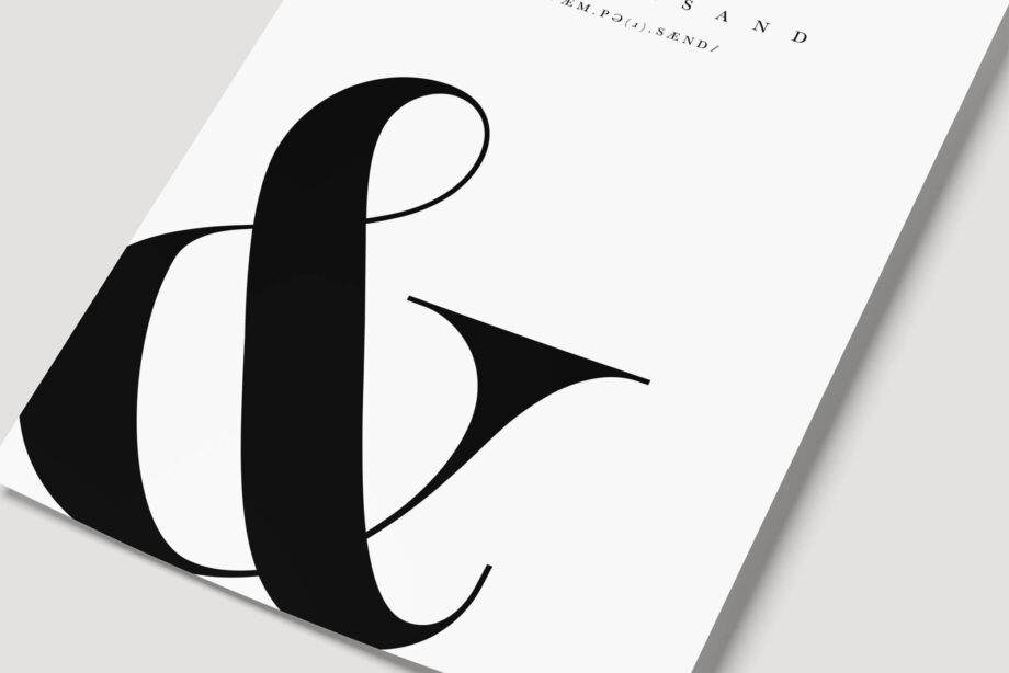 Ampersand Typography Poster