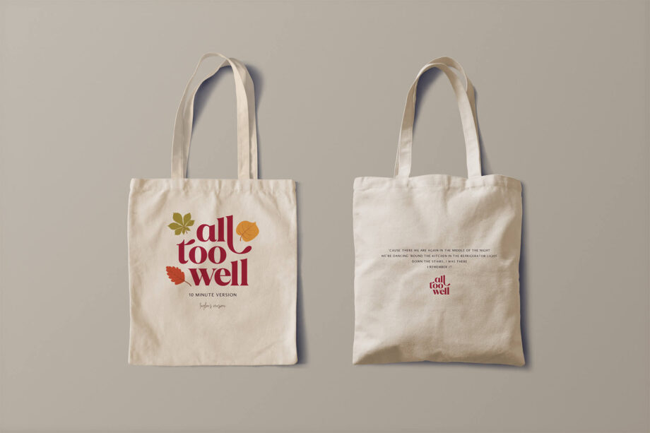 Taylor Swift All Too Well Lyrics Tote Bag