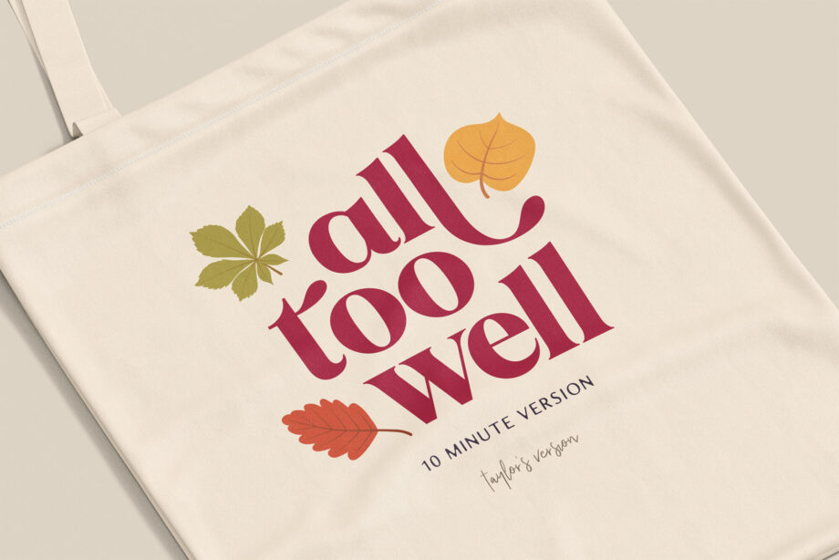 Taylor Swift All Too Well Lyrics Tote Bag