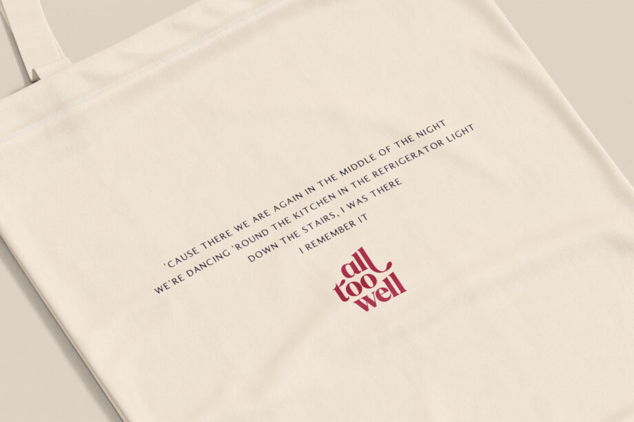 Taylor Swift All Too Well Lyrics Tote Bag